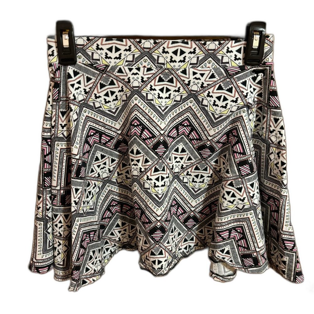 Pink Victoria Secret Geometric Print Circle Skirt‎ Size Small